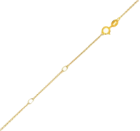 a yellow gold bracelet with a diamond and a pearl