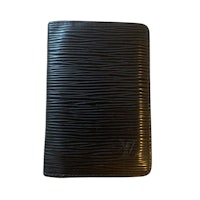 louis vuitton passport folio in black